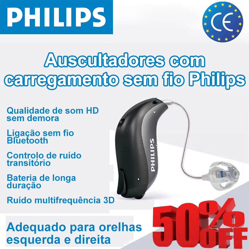 [Philips] Aparelho auditivo inteligente XTM P8 Bluetooth, dupla redução de ruído, 48 canais, adequado para pacientes com perda auditiva ligeira a moderada (aparelho auditivo monoaural)